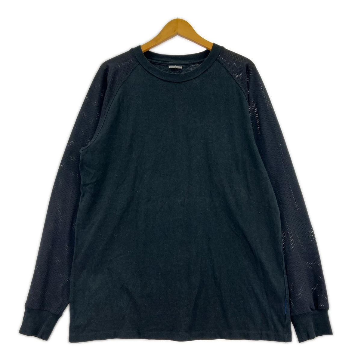 長袖Ｔシャツ 00s GOODENOUGH ﾒｯｼｭﾗｸﾞﾗﾝｶｯﾄｿ- L ブラック