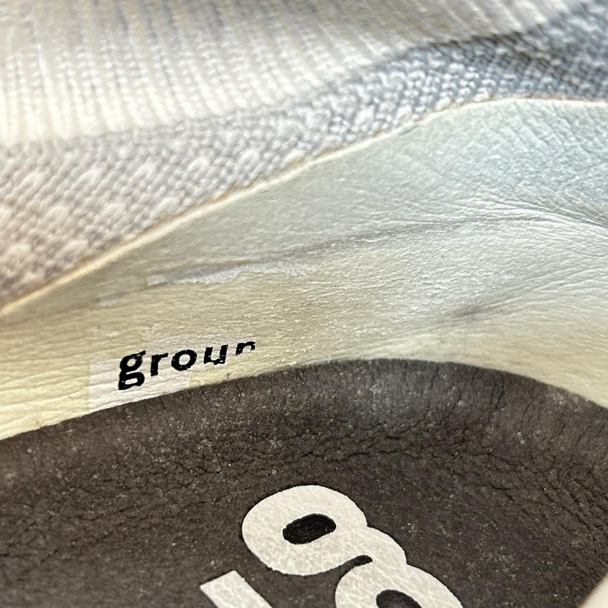 スニーカー grounds 白 茶 ホワイト