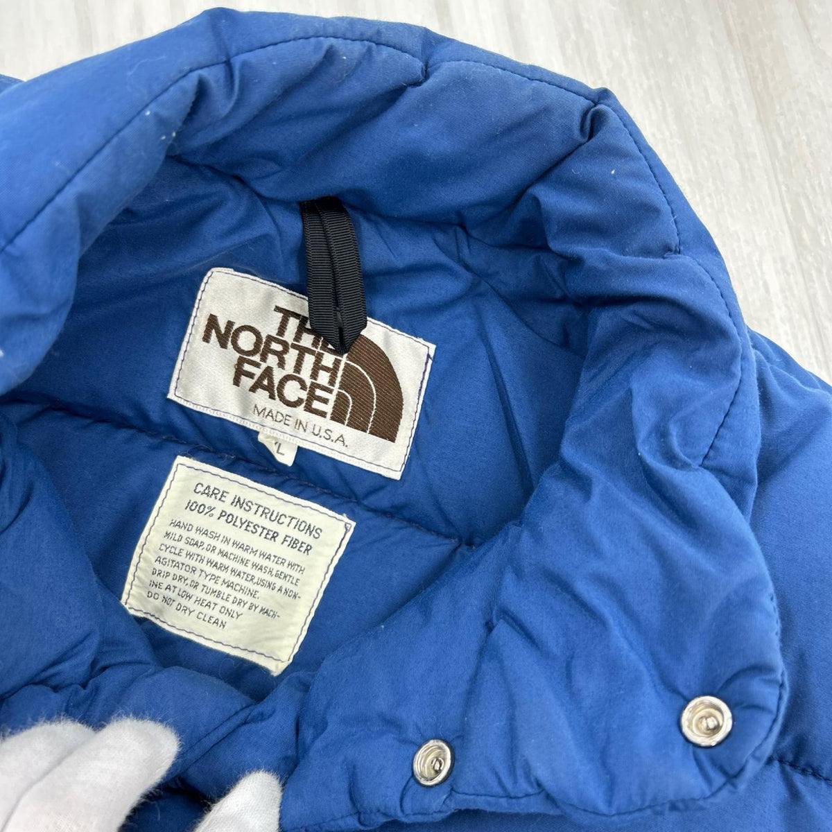 ダウンベスト 70s〜80s 茶ﾀｸﾞ ﾀﾞｳﾝﾍﾞｽﾄ ﾌﾞﾙｰ XL ブルー