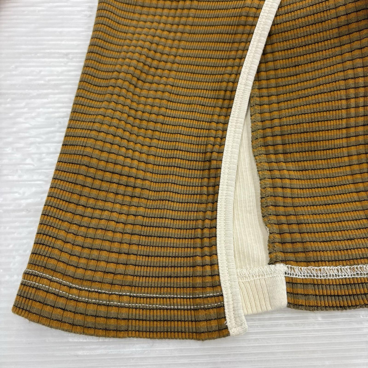 ワンピース Multiborder Rib Dress 36 ブラウン