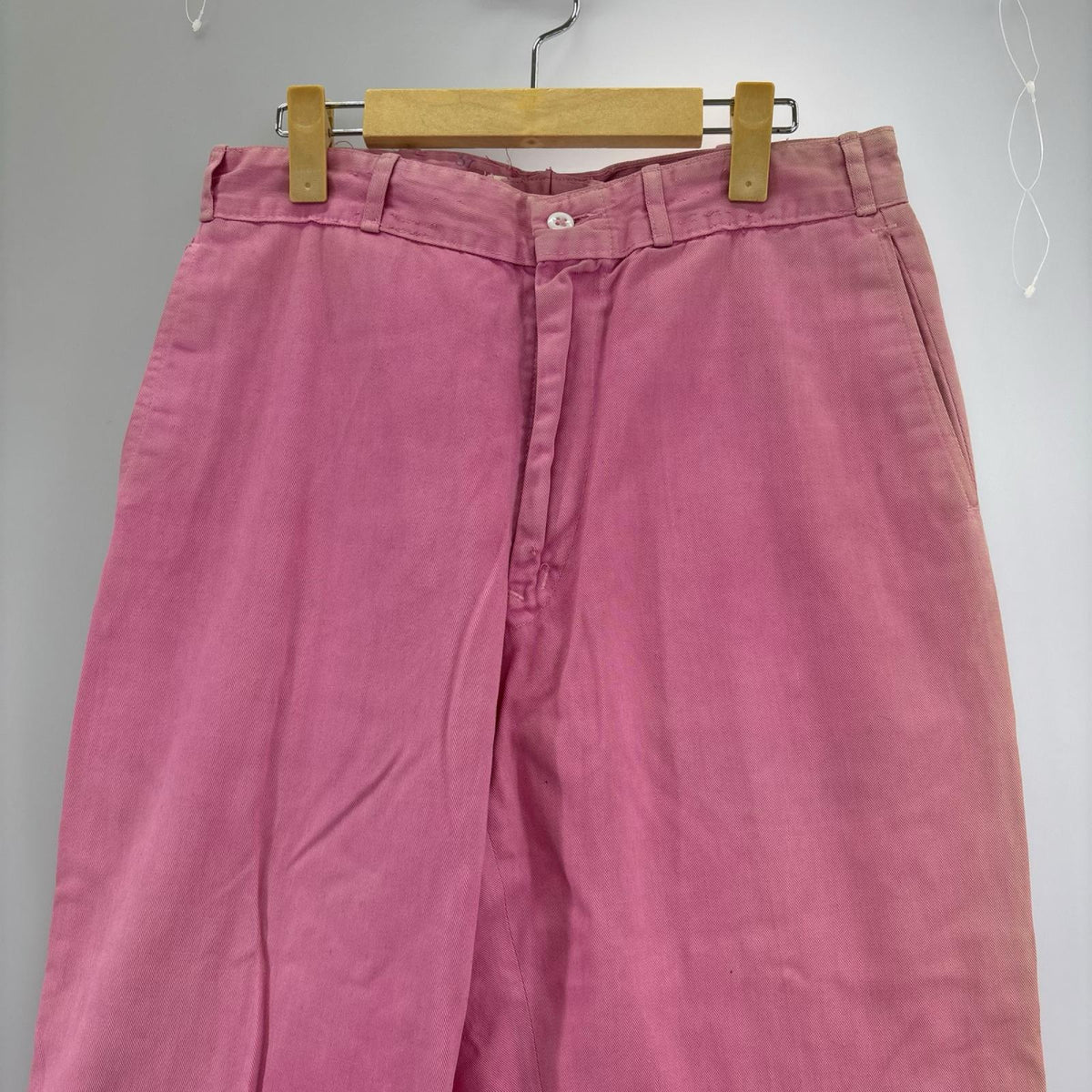 パンツ 60S〜 軍ﾁﾉﾊﾟﾝ 後染めﾋﾟﾝｸ (実寸30) ピンク