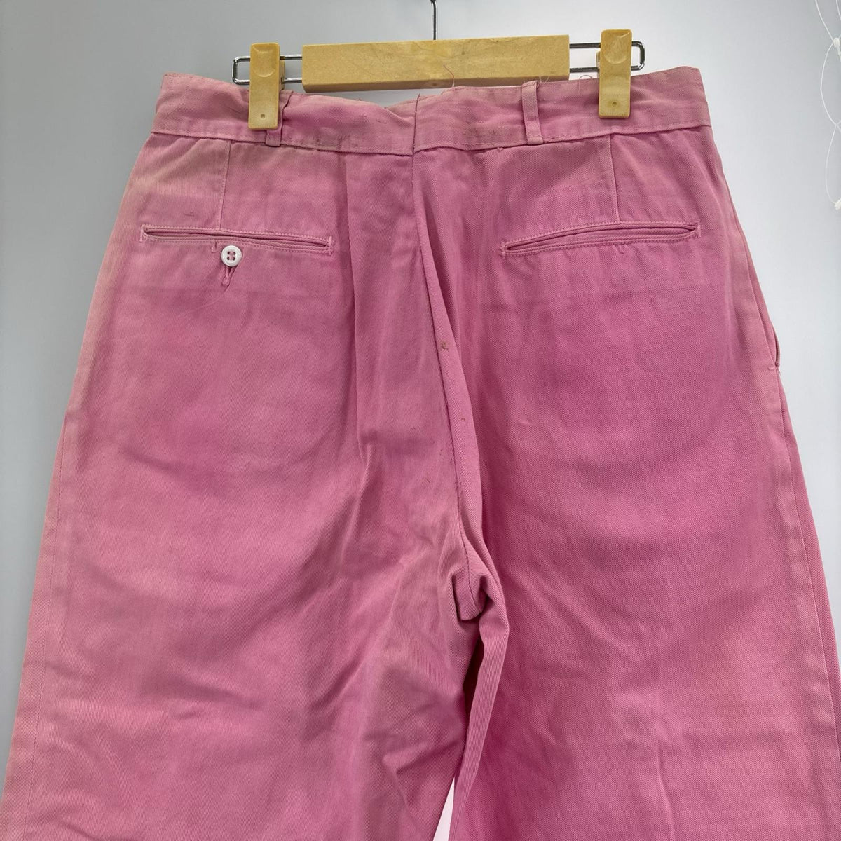 パンツ 60S〜 軍ﾁﾉﾊﾟﾝ 後染めﾋﾟﾝｸ (実寸30) ピンク