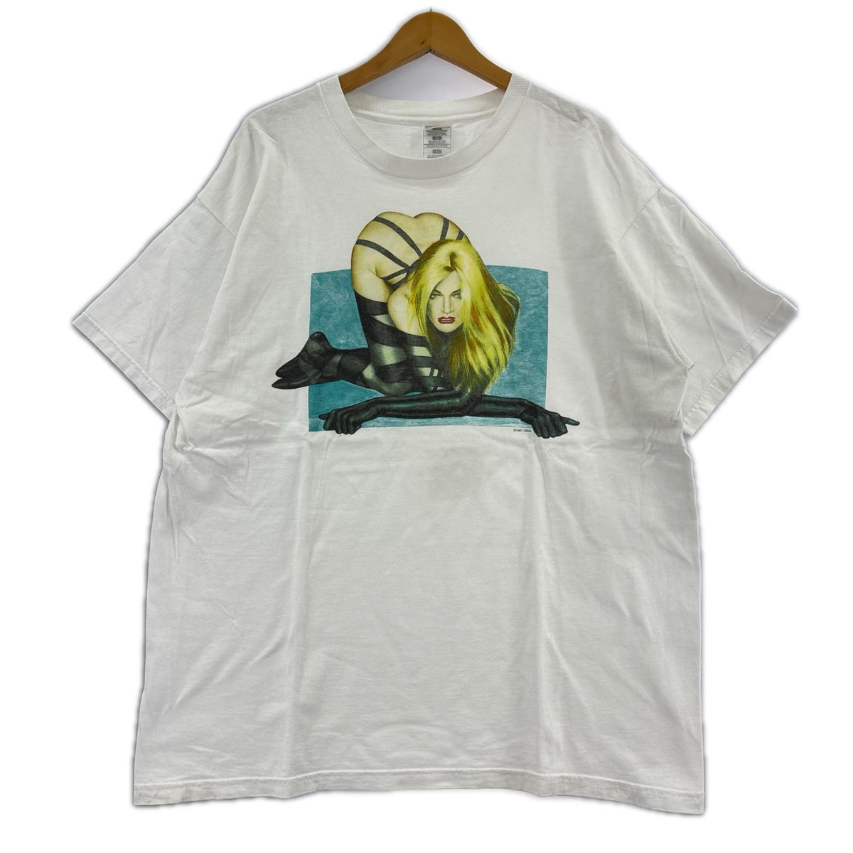 半袖Ｔシャツ 90S Olivia ﾌﾛﾝﾄ 白 (XL) ホワイト