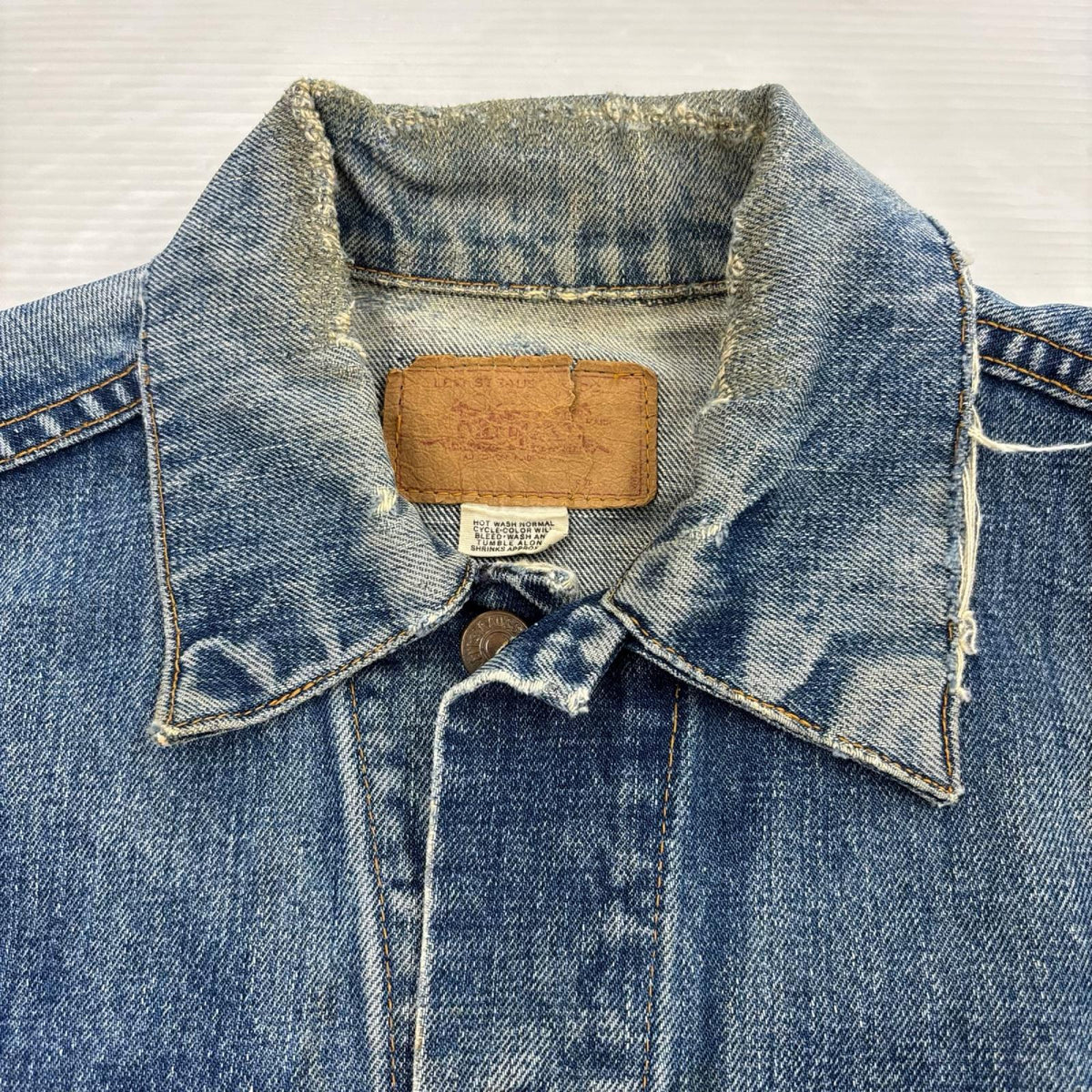 デニムジャケット 60～70S 70505 BIGE ﾃﾞﾆﾑｼﾞｬｹｯﾄ 青 ネイビー