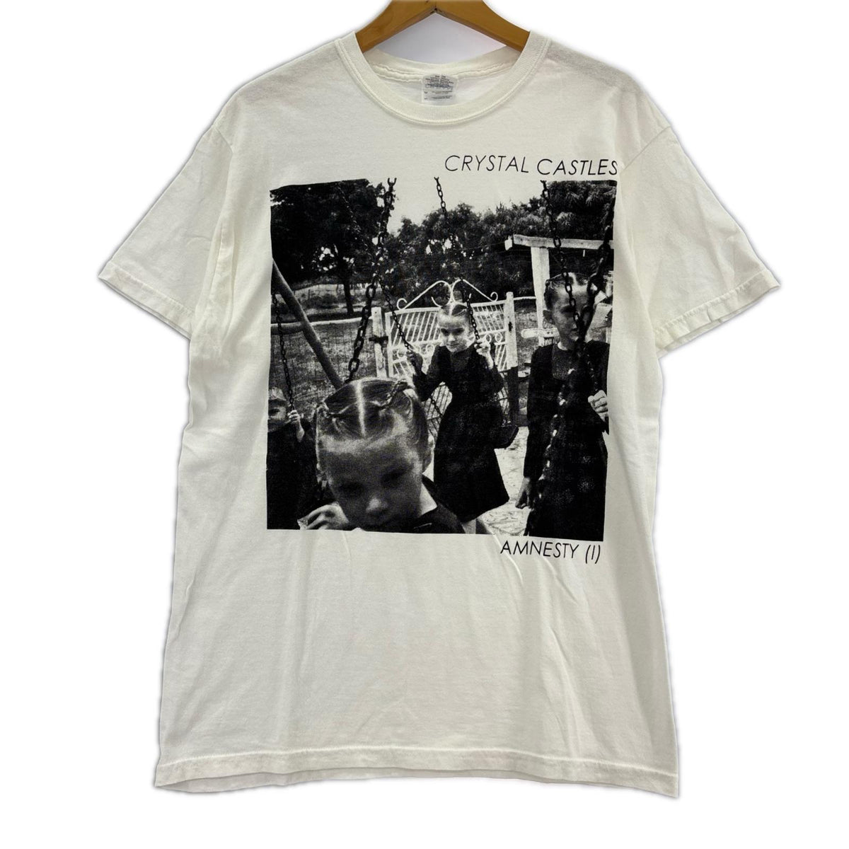 半袖Ｔシャツ 00S〜 Crysteal Castles ﾌﾞﾗﾝｺｸﾞﾗﾌｨｯｸ 白 (M) M ホワイト
