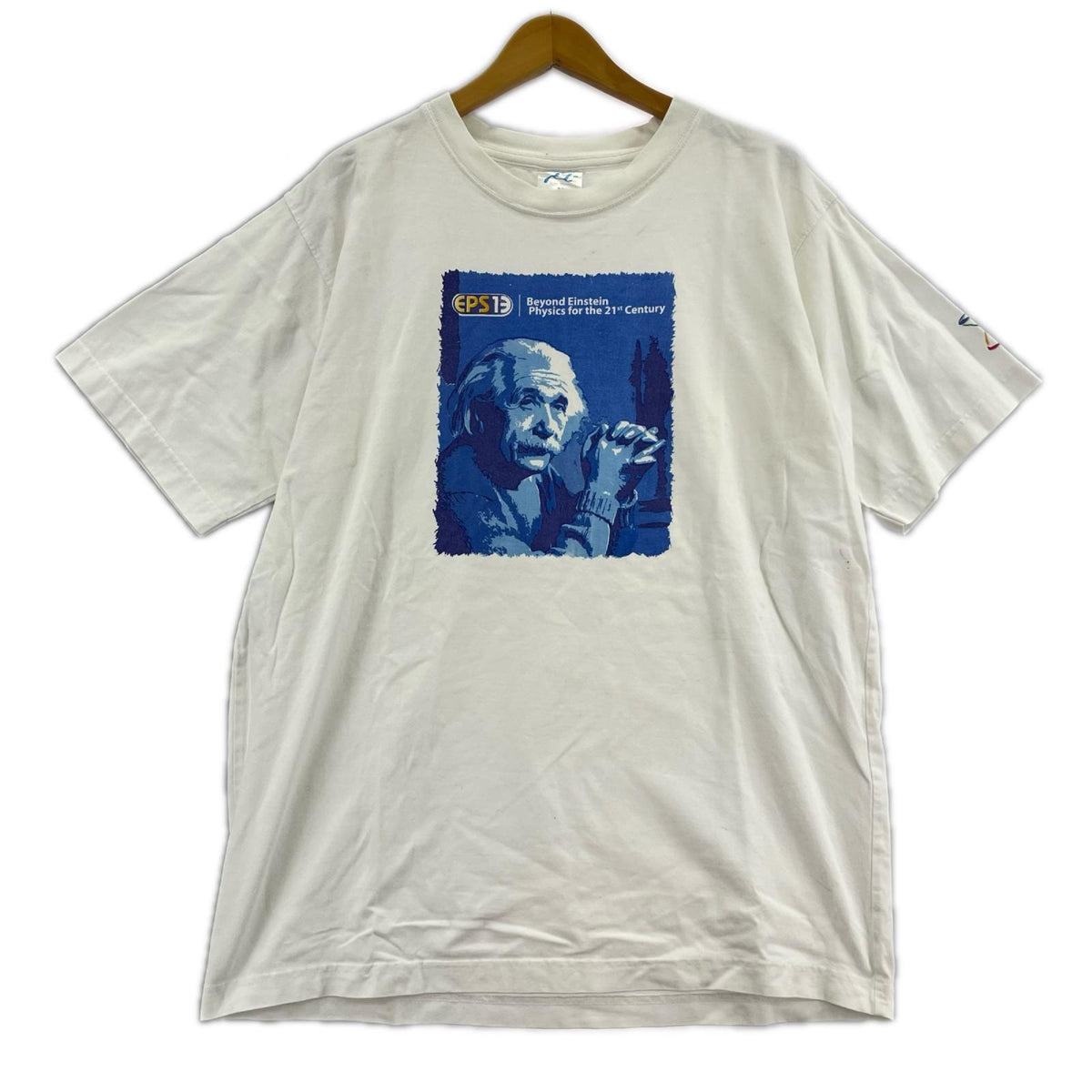 半袖Ｔシャツ 90～00S ｲﾝﾄﾞ製 ｱｲﾝｼｭﾀｲﾝ 白 (M) M ホワイト