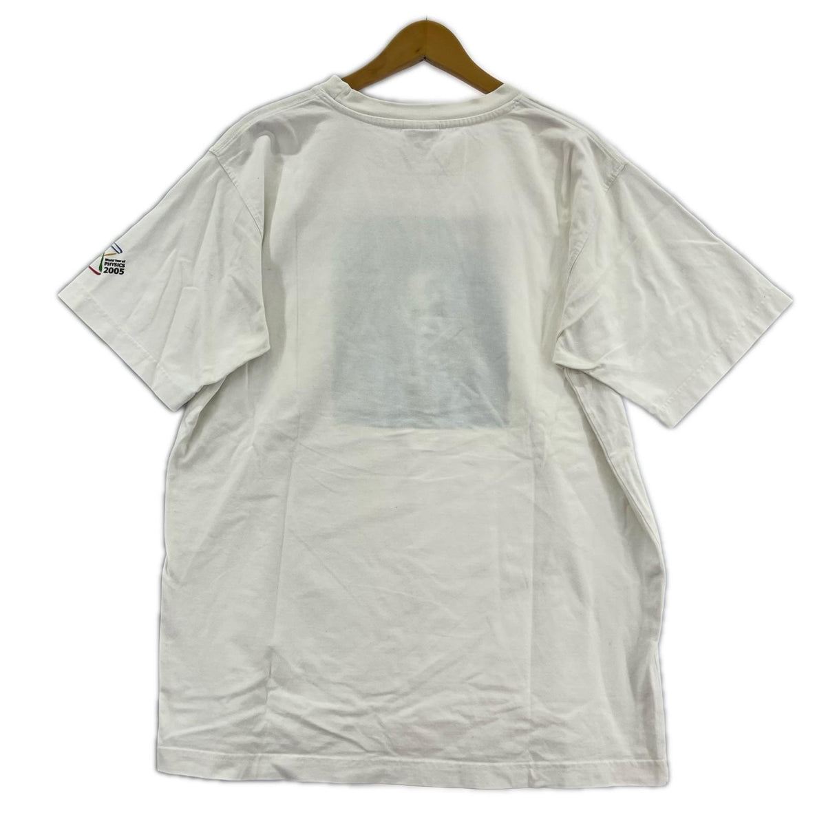 半袖Ｔシャツ 90～00S ｲﾝﾄﾞ製 ｱｲﾝｼｭﾀｲﾝ 白 (M) M ホワイト