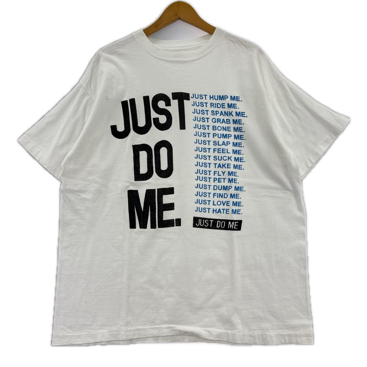 半袖Ｔシャツ 90S JUST DO ME ﾊﾟﾛﾃﾞｨTee 白 ホワイト