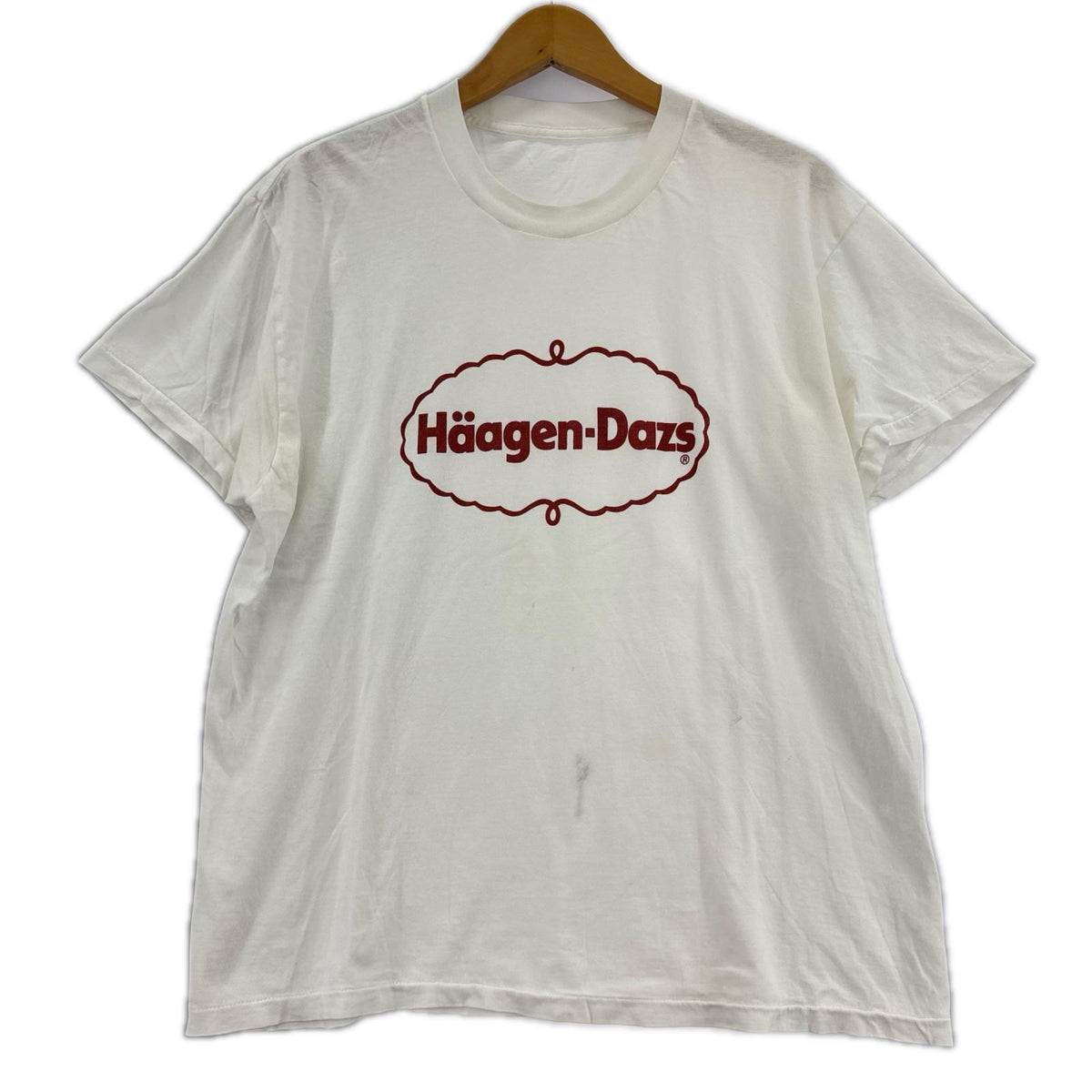 半袖Ｔシャツ 80〜90S ﾊｰｹﾞﾝﾀﾞｯﾂﾛｺﾞ 白 ホワイト