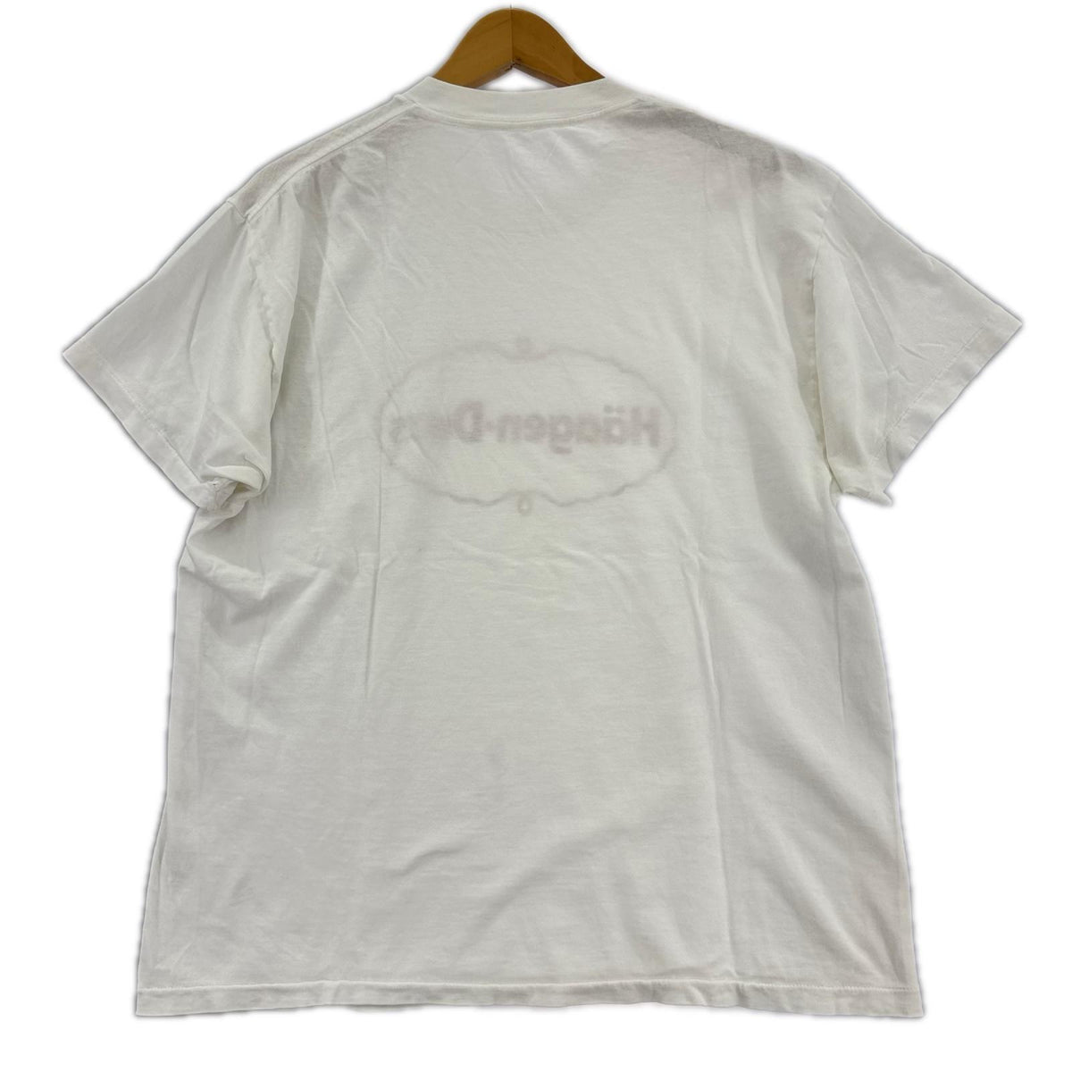 半袖Ｔシャツ 80〜90S ﾊｰｹﾞﾝﾀﾞｯﾂﾛｺﾞ 白 ホワイト
