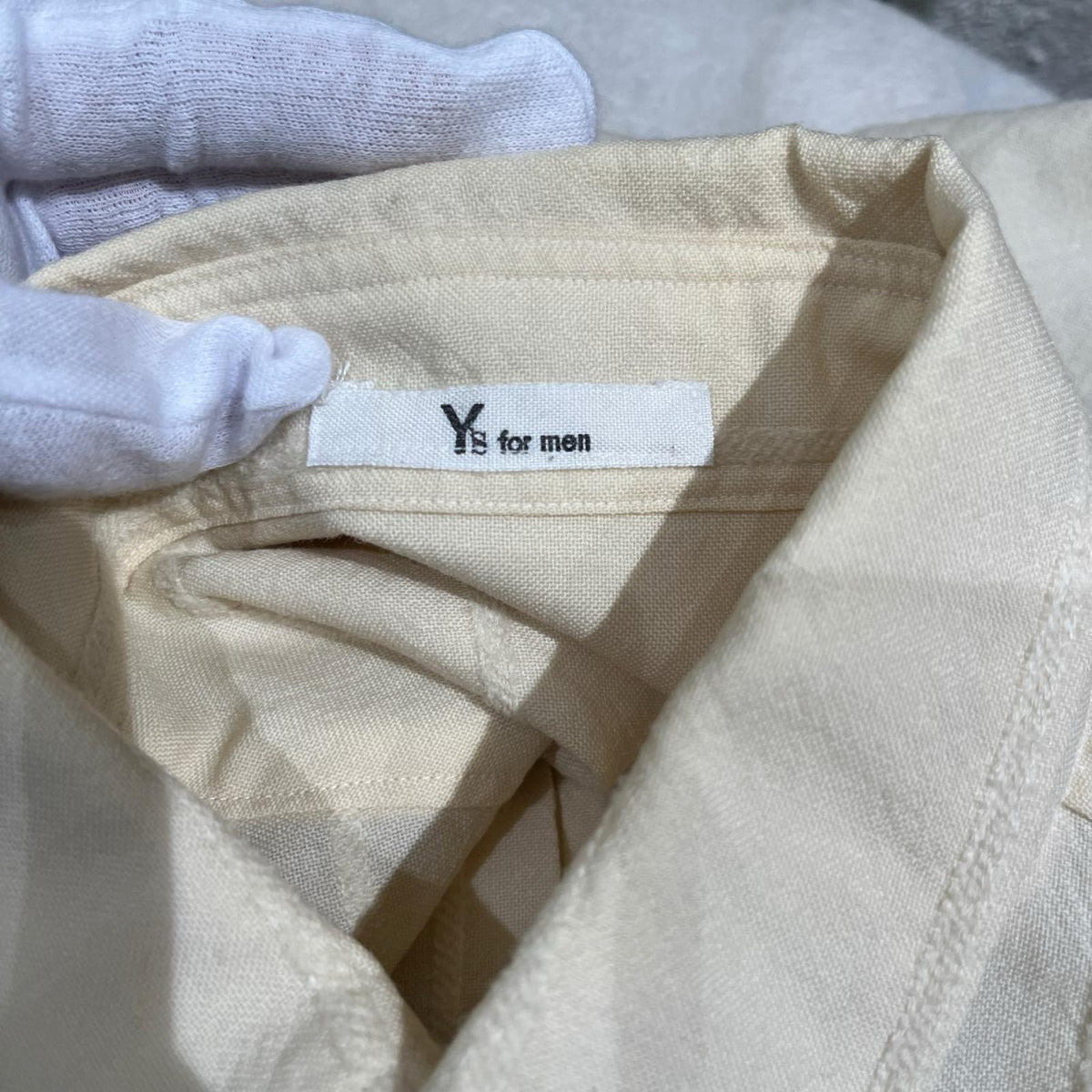 長袖シャツ Y's for men 白タグ　ウールシャツ MC-B11-129