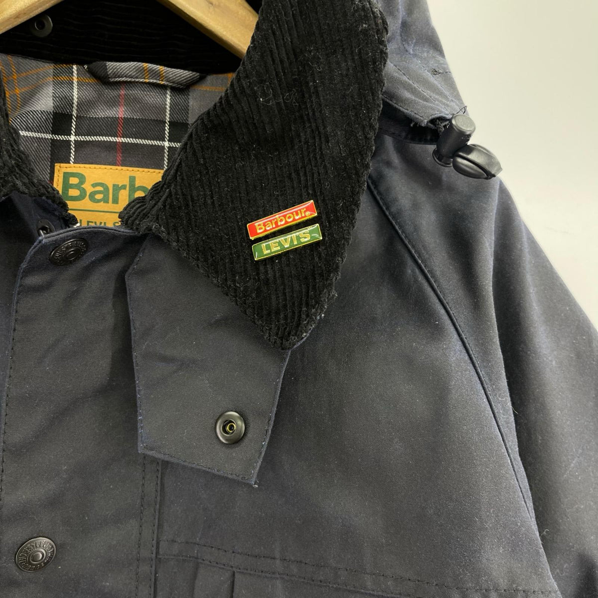 ジャケット Levi'sxBarbour Bedale Waxed Jacket L ネイビー
