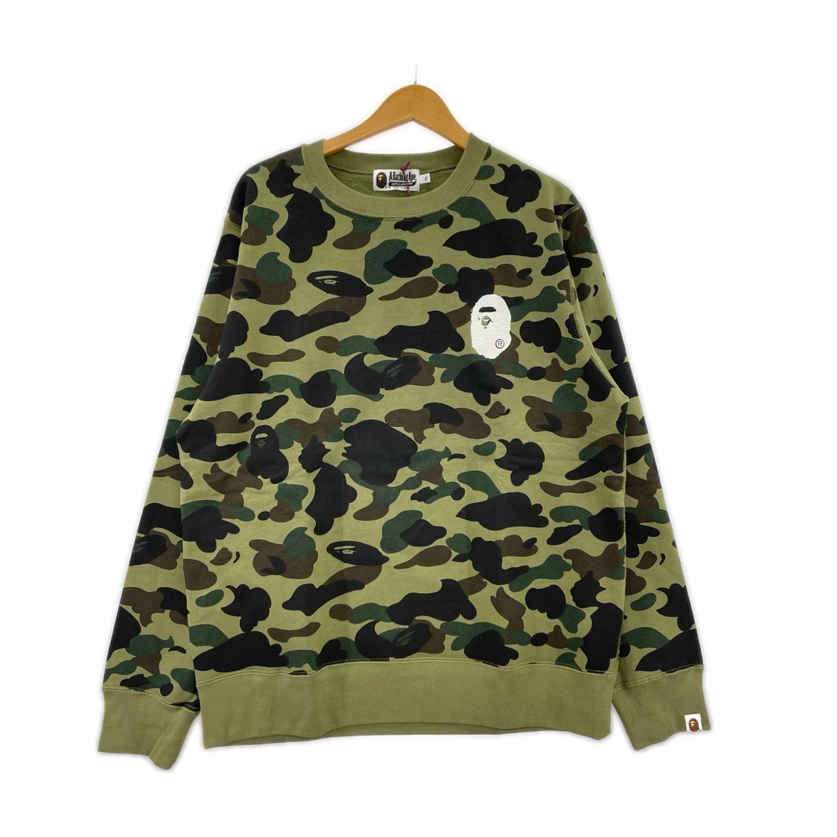 スウェット 1ST CAMO APE HEAD CREWNECK SWEATSHIRT XL グリーン