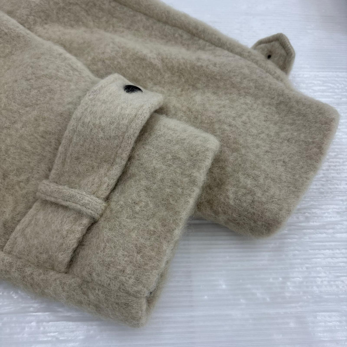 ジャケット シャギ―オーバーコート 36 ベージュ