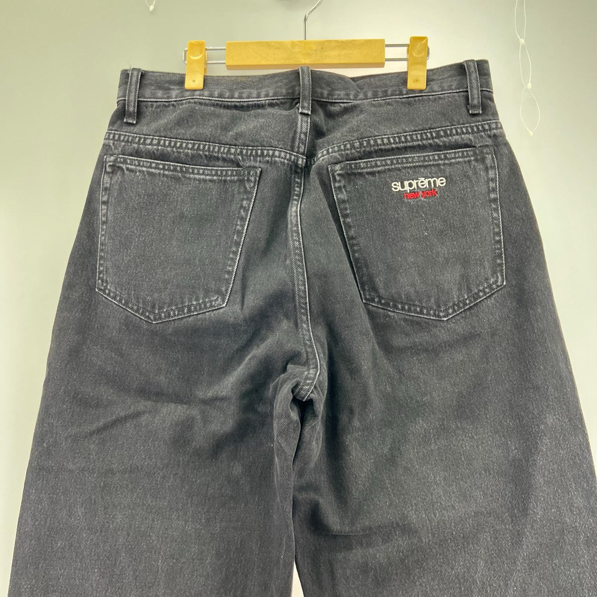 デニムパンツ baggy jean 30 ブラック