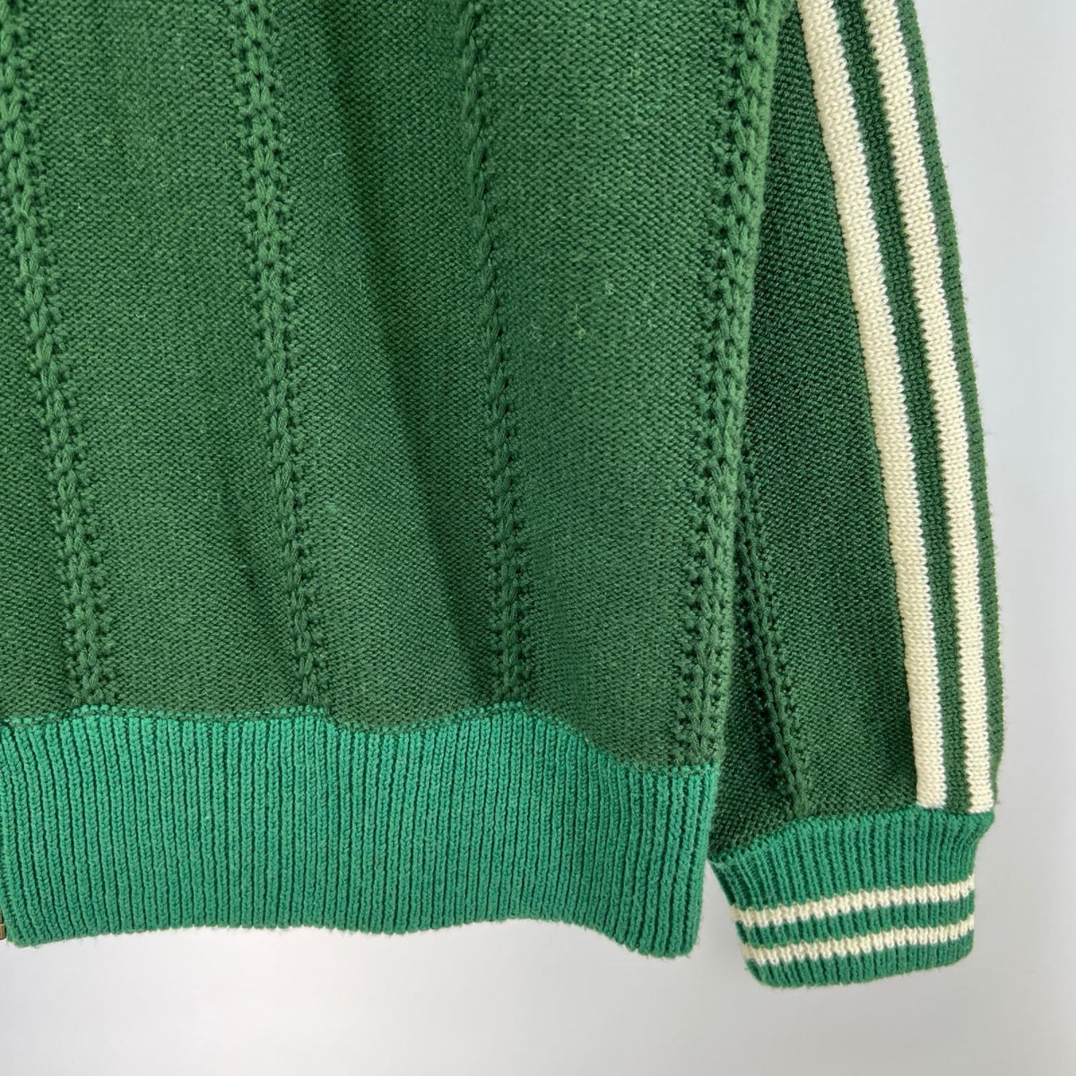 ジャケット RICE NINE TEN Knitting Track Jacket (1) 1 グリーン