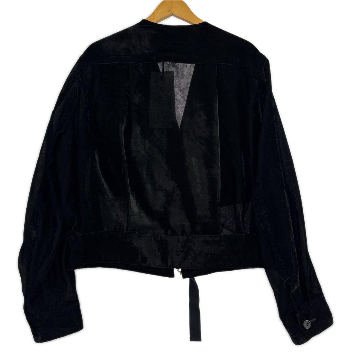 ジャケット ensou. summer velvet jacket　黒 M ブラック