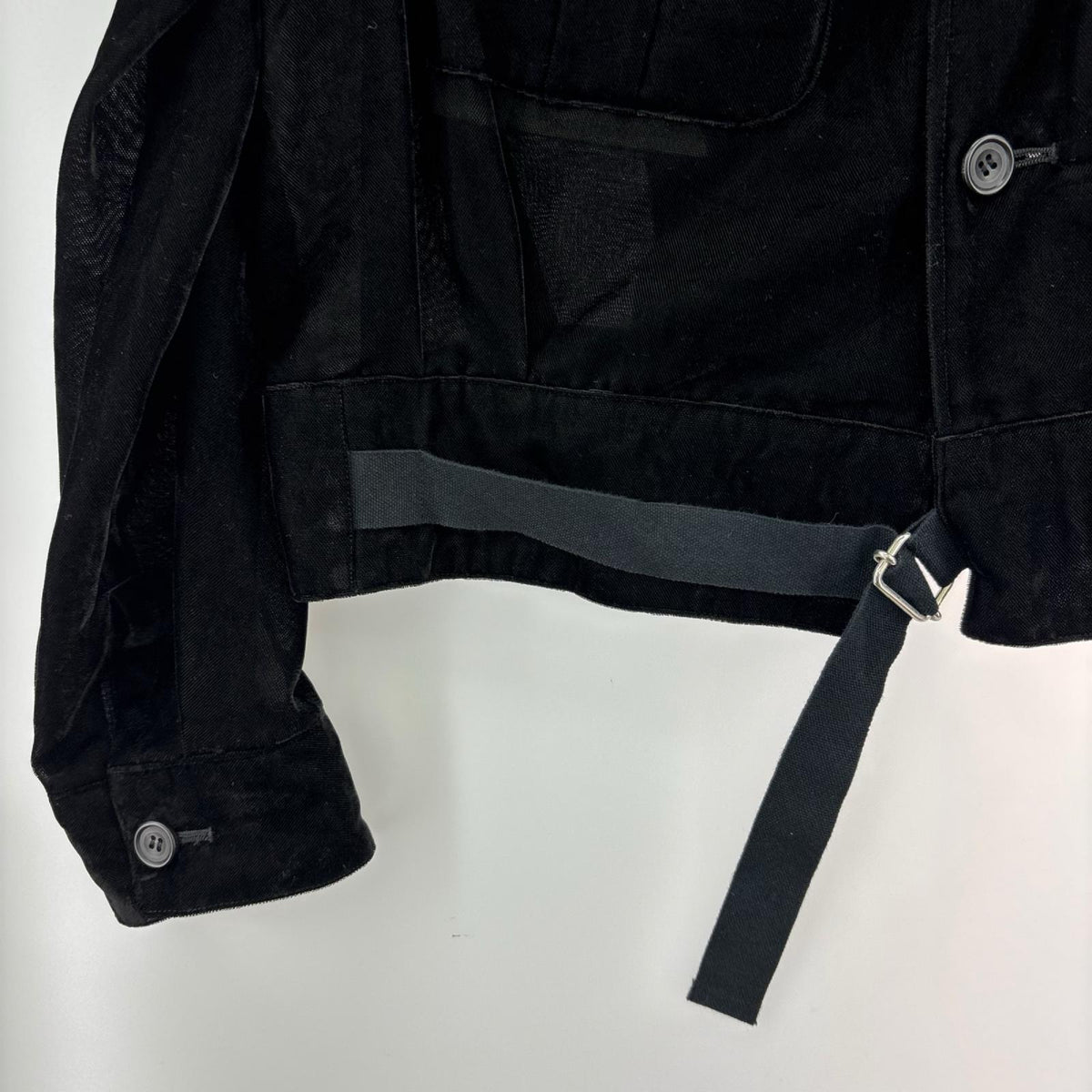 ジャケット ensou. summer velvet jacket　黒 M ブラック