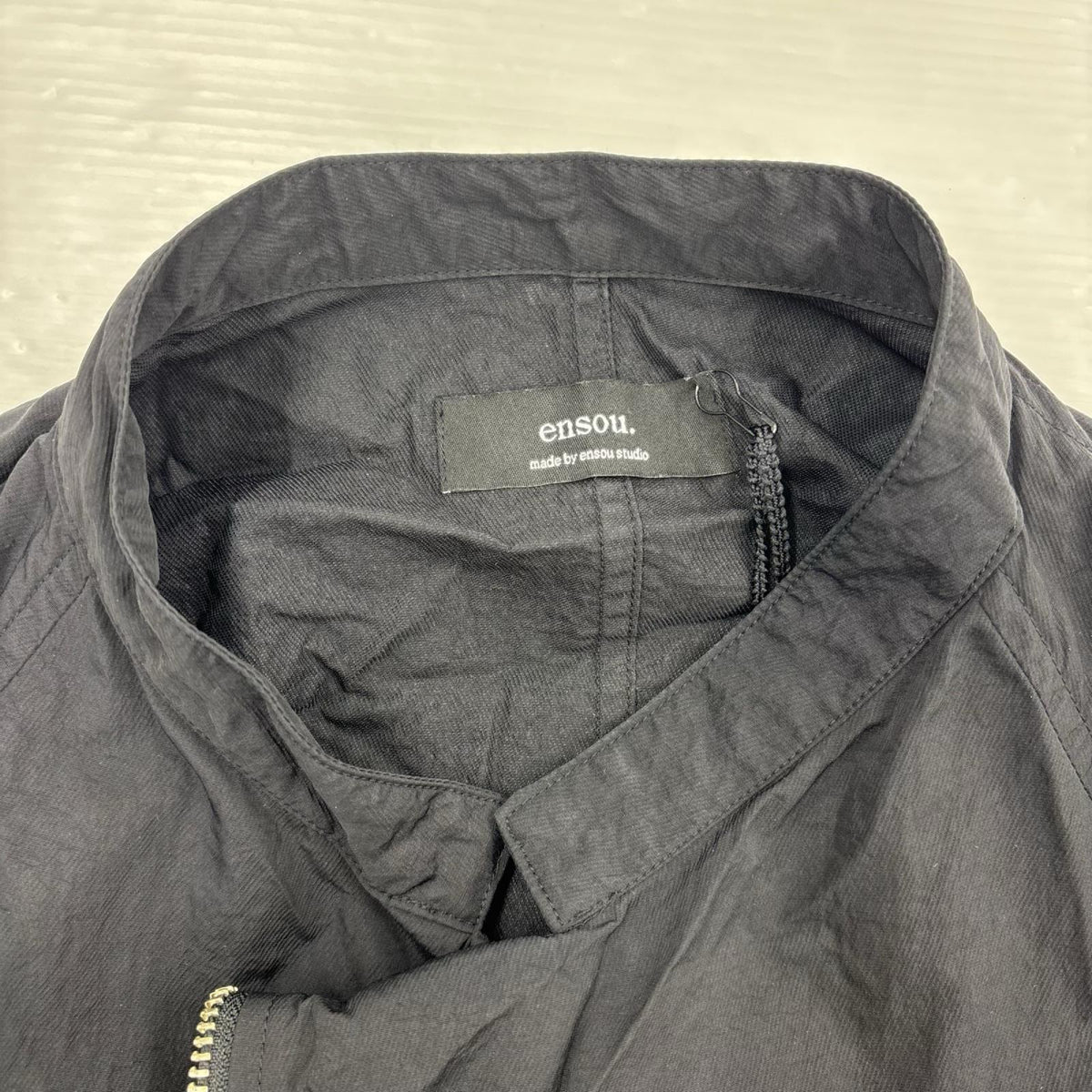 ジャケット enzou. long zip racing jacket 黒 ブラック