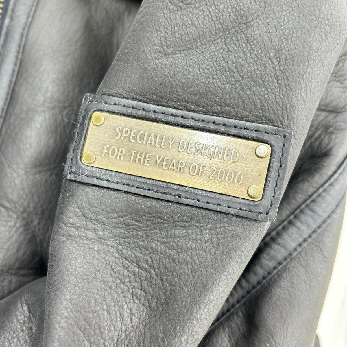 レザージャケット ボスジャン Ｂ-3 2000年 Ｍ 茶 M ブラック