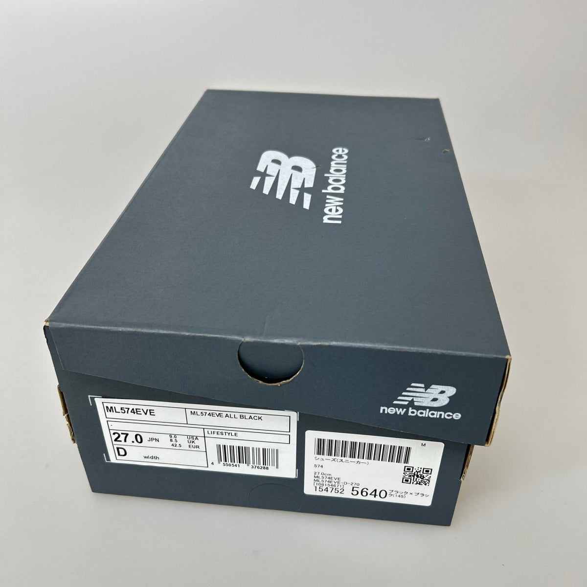 スニーカー ML574EVE（27.0） 27cm (US9 UK8 1/2 EU44) ブラック
