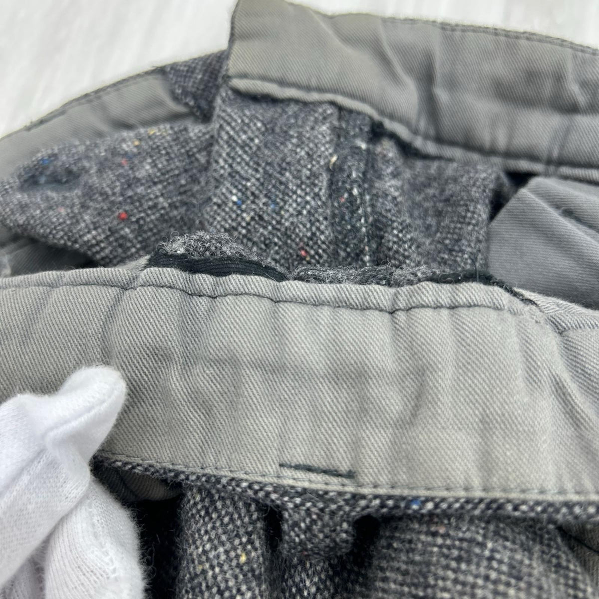 パンツ HOMME HN-P047 04AW ｳｰﾙﾅｲﾛﾝ ｽﾗｯｸｽ ｸﾞﾚｰ(S) S グレー