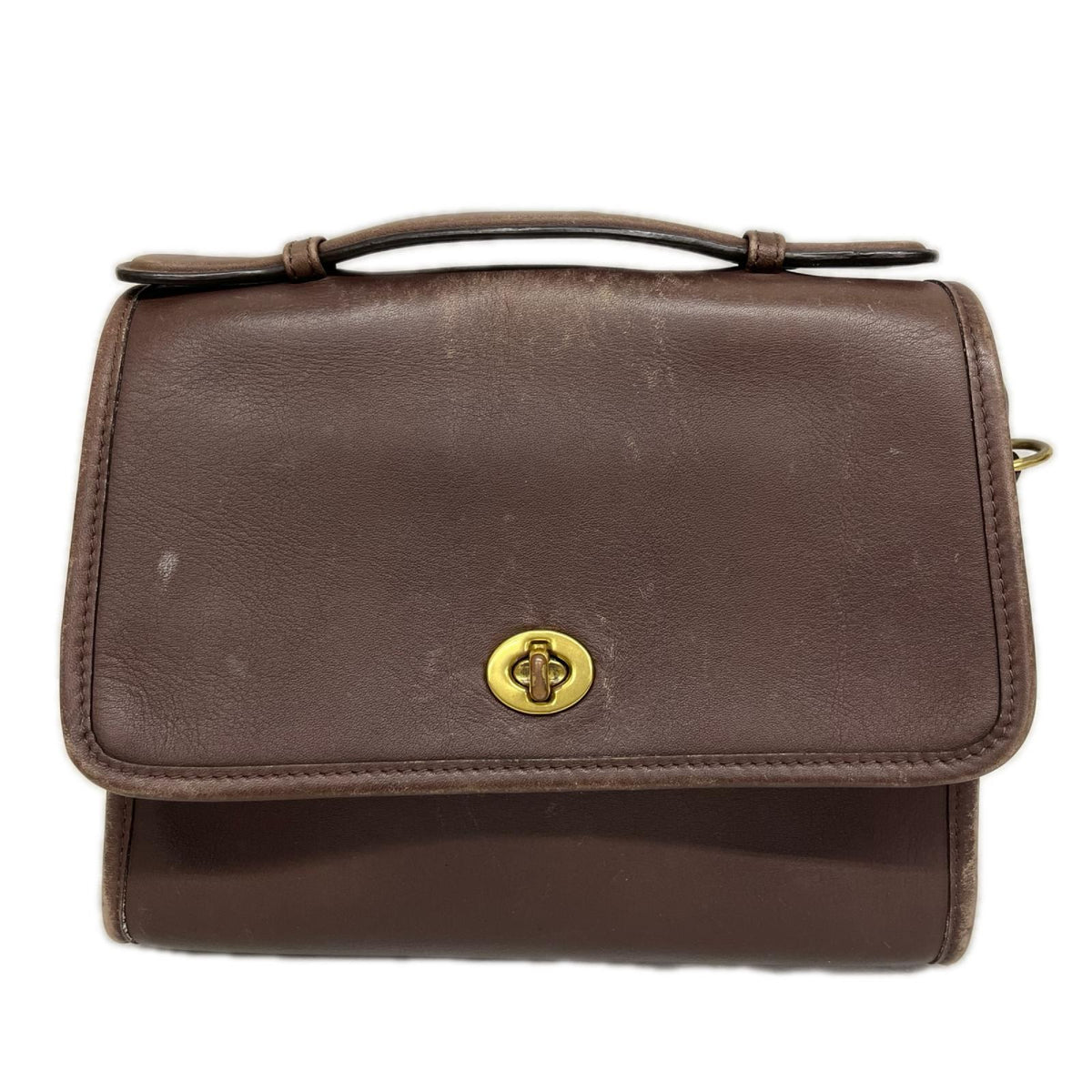 OLD COACH/ターンロック/レザーショルダーバッグ/09870/中国製