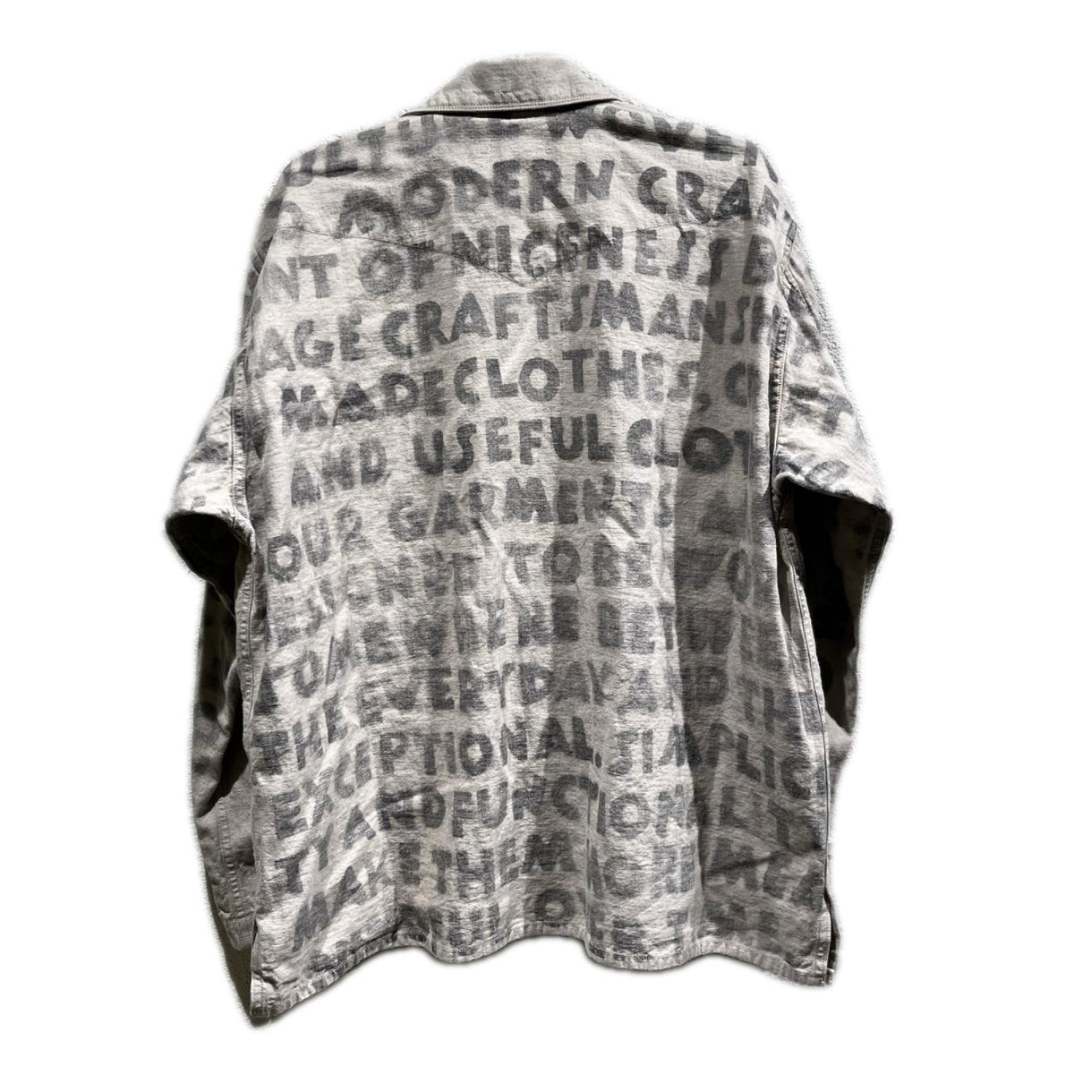 ジャケット NICENESS 26SS H.ROLLO ハンドステンシル ユーティリティジャケット