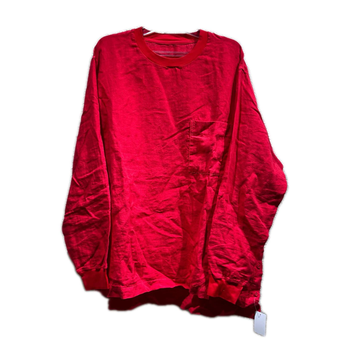 長袖Ｔシャツ LSカットソー 2XL レッド