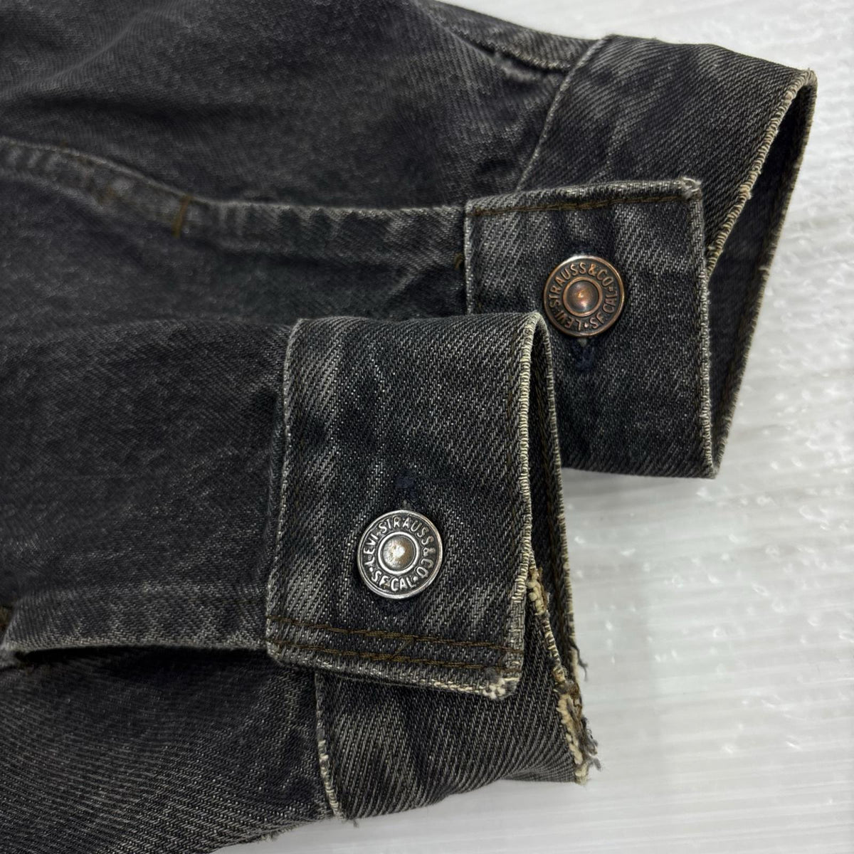デニムジャケット 80s 70506 先染め 黒 (36) 36 ブラック