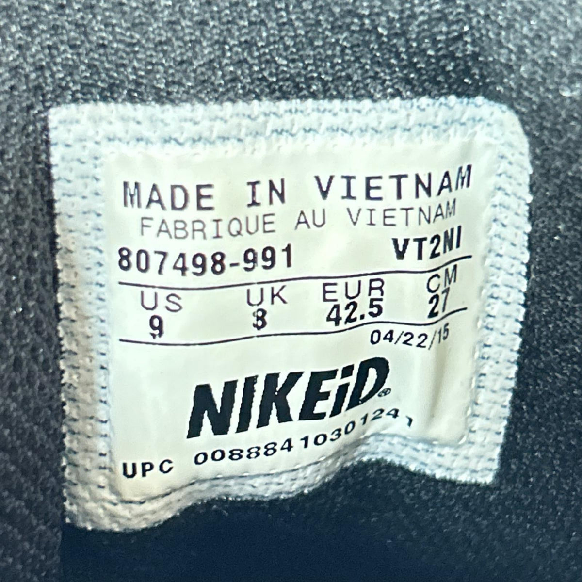 スニーカー AIR MAX 90 PREMIUM iD 腹子 ｶｽﾀﾑ 27.0cm 27cm (US9 UK8 1/2 EU44)