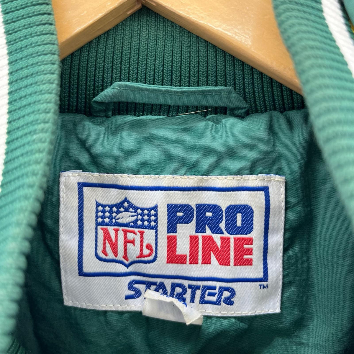 ジャケット 90s NFL グリーンベイパッカーズ 中綿アノラックパーカー XL グリーン