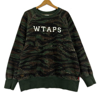 スウェット DESIGN CREW NECK SWEAT TIGER STRIPE M