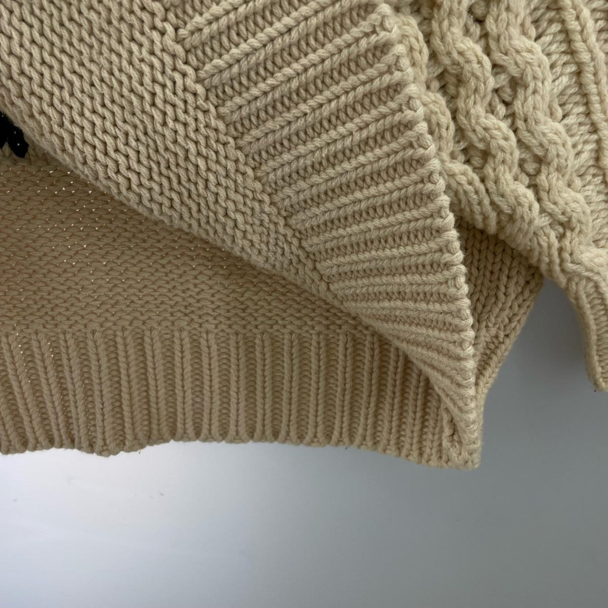 ニット ROTOL 21AW FRANKEN C/N KNIT MULTI 2 ベージュ