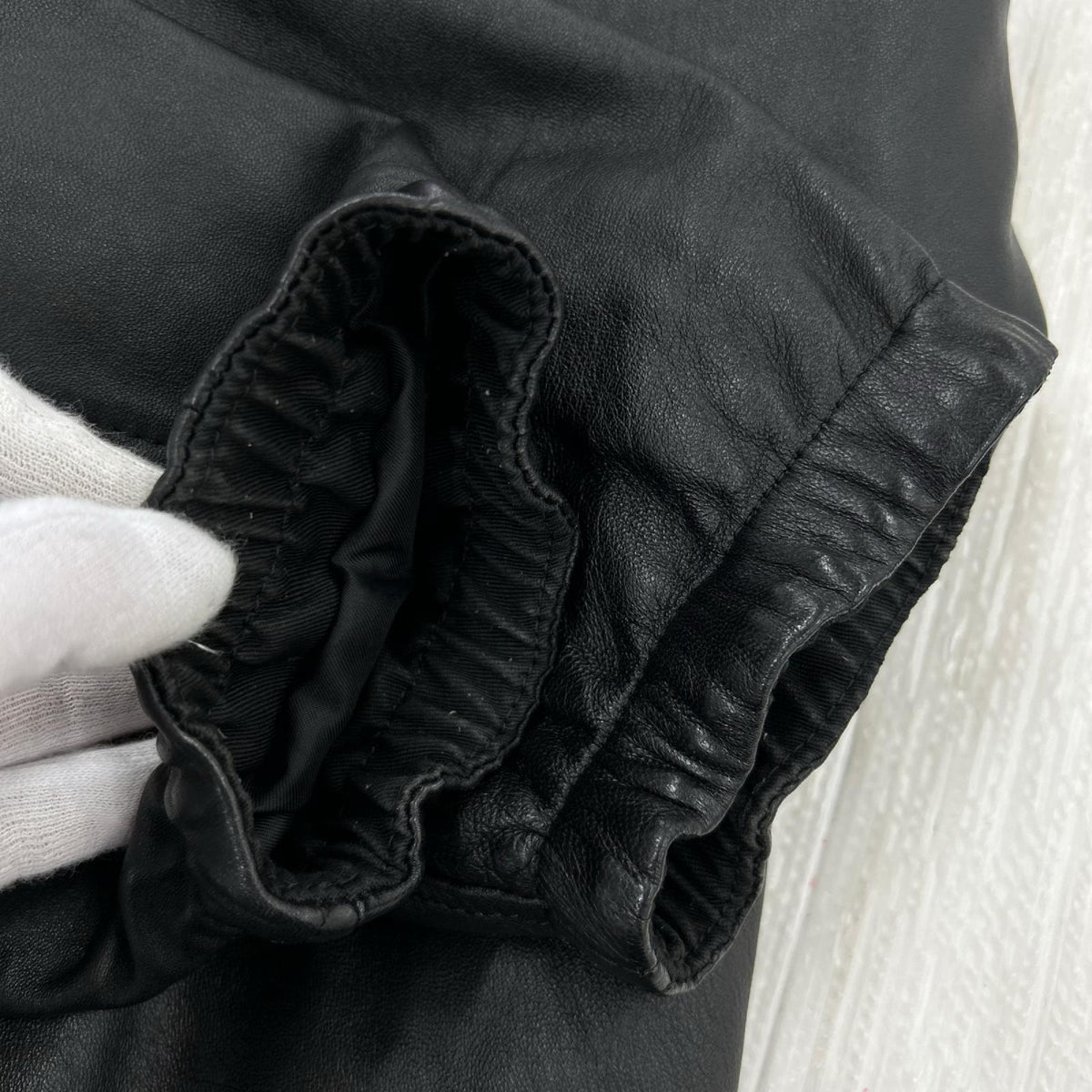 レザージャケット L2402　Leather Hooded Jakcet（SP) ブラック