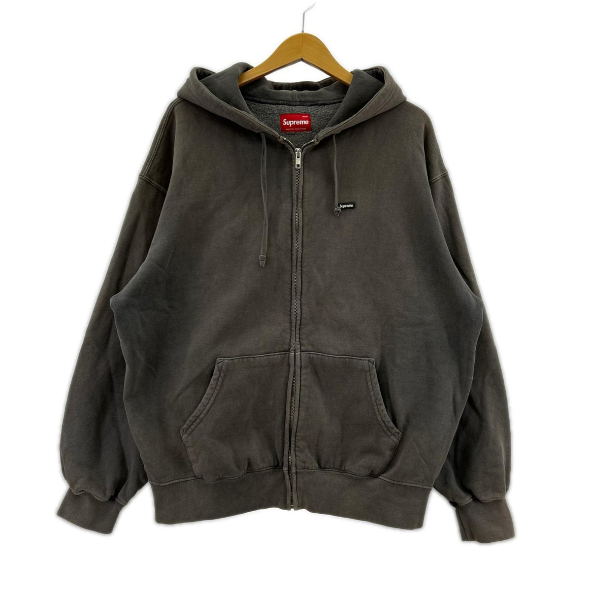 パーカー 24SS Overdyed Small Box Zip Up ｸﾞﾚｰ (M) M グレー