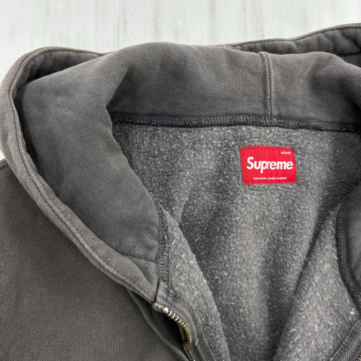 パーカー 24SS Overdyed Small Box Zip Up ｸﾞﾚｰ (M) M グレー