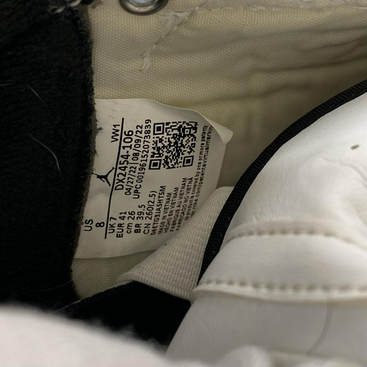 スニーカー AIR JORDAN 2 RETRO 26cm 26cm (US8 UK7 1/2 EU42) ホワイト