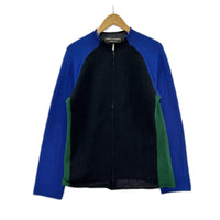 ニット HOMME PLUS 2003 カーブ期 ジップセーター ブラック
