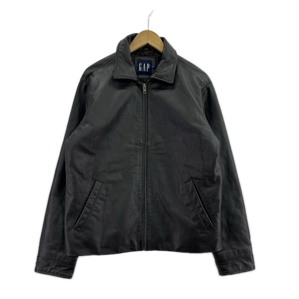 レザージャケット OLD GAP ｶｳﾚｻﾞｰｼﾞｬｹｯﾄ S 黒 S ブラック