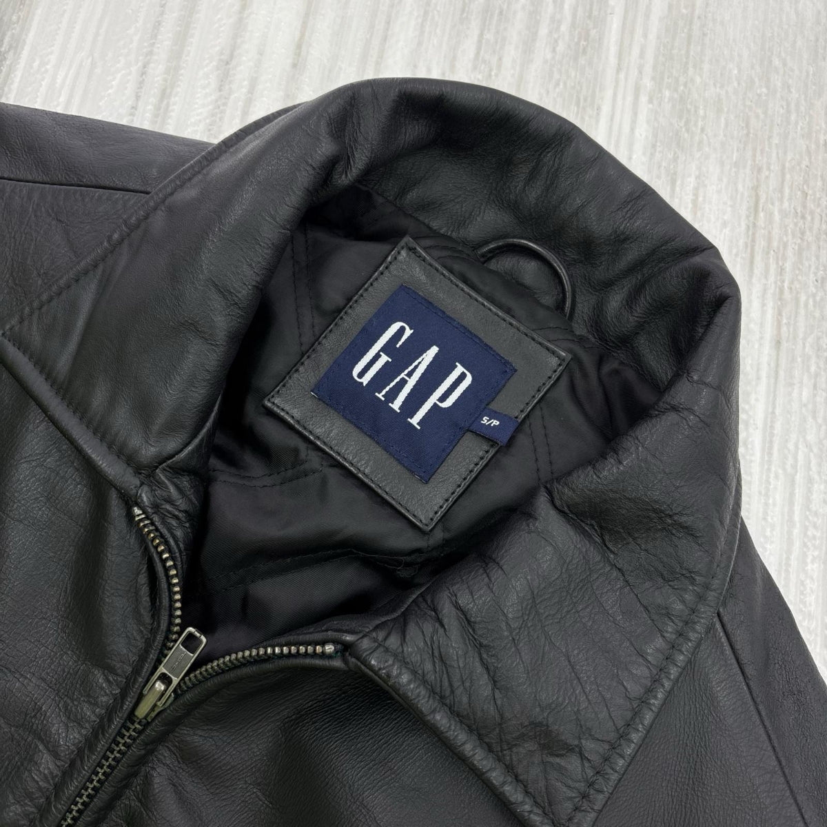 レザージャケット OLD GAP ｶｳﾚｻﾞｰｼﾞｬｹｯﾄ S 黒 S ブラック