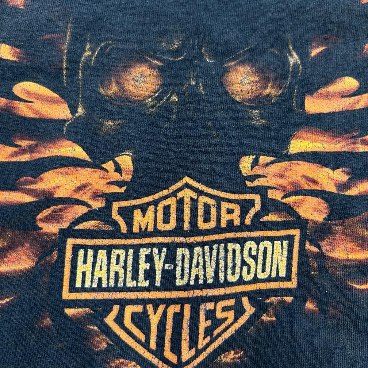 半袖Ｔシャツ スカル 黒 Hanesボディ ブラック