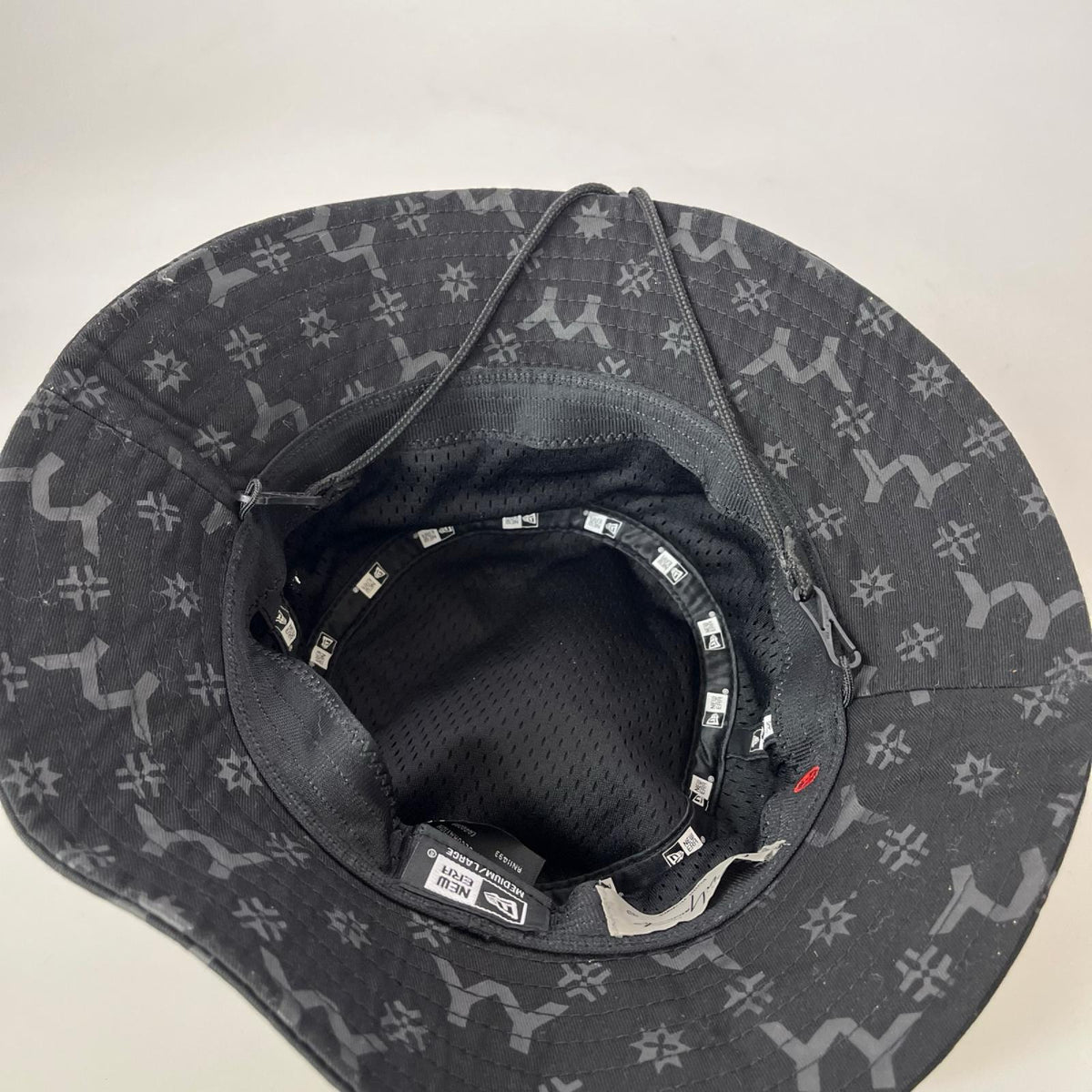 ハット × Yohji Yamamoto 総柄 黒 (M/L) ブラック
