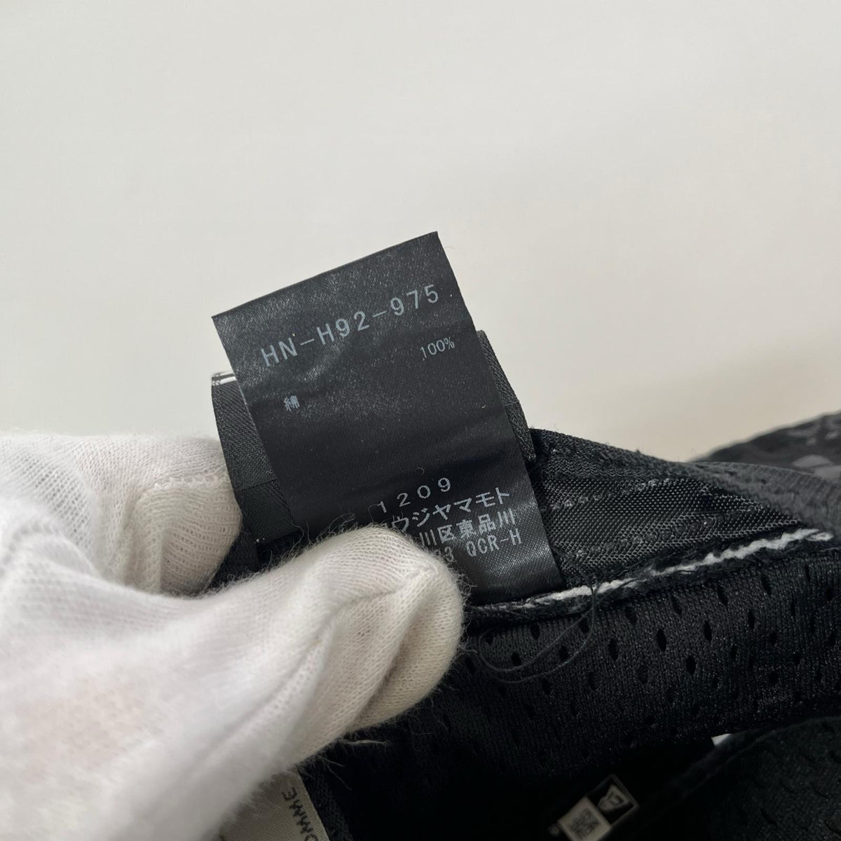 ハット × Yohji Yamamoto 総柄 黒 (M/L) ブラック