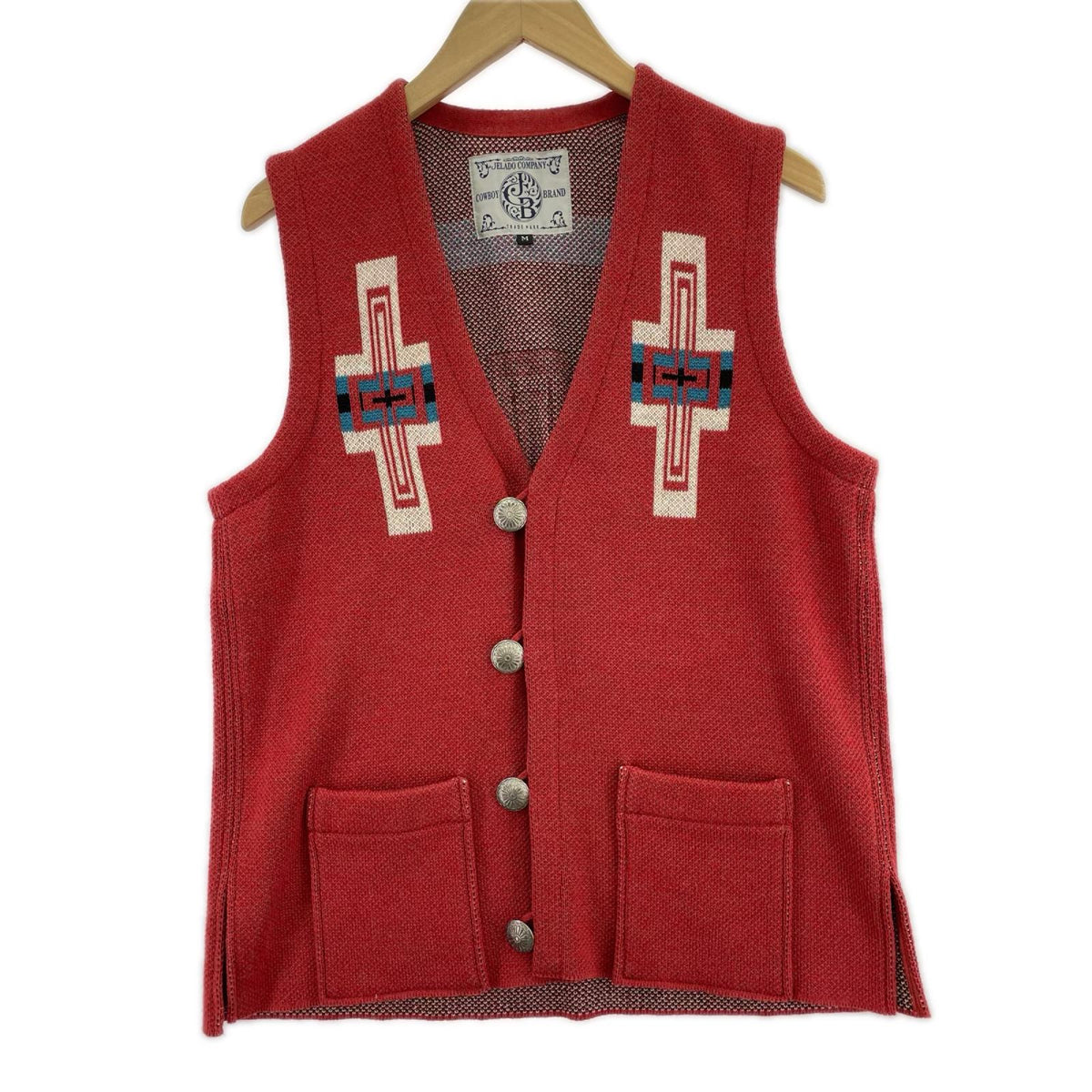 その他アウター Santa Fe Knit Vest /ﾁﾏﾖ ﾆｯﾄﾍﾞｽﾄ M M レッド