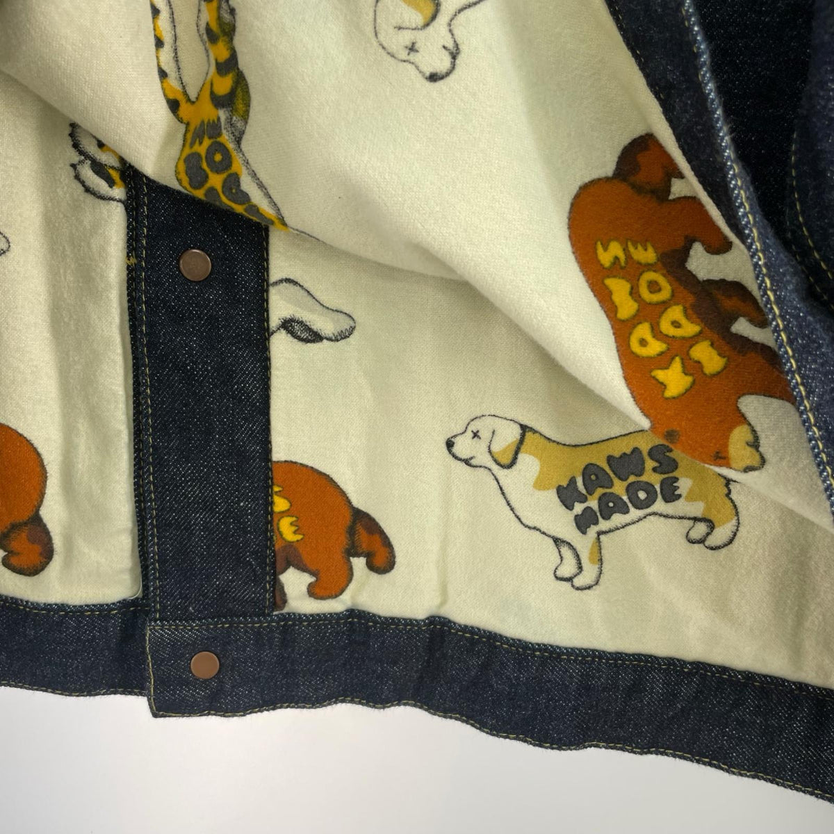 ジャケット KAWS デニムジャケット ネイビー