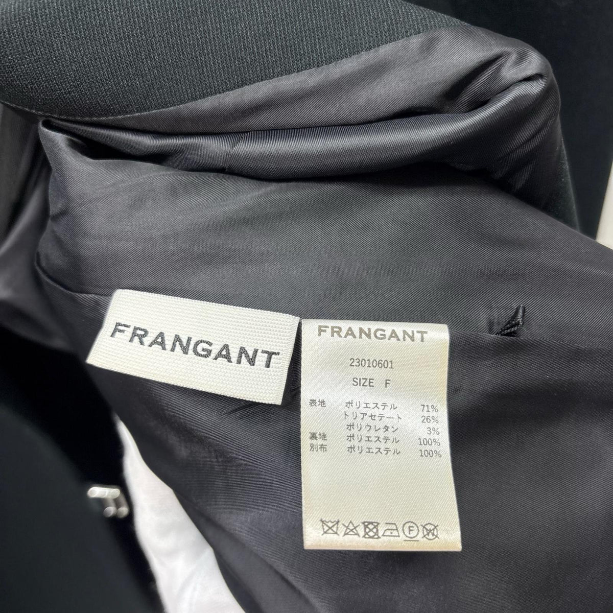 テーラードジャケット FRANGANT Classic Jacket 黒 （F） フリー ブラック