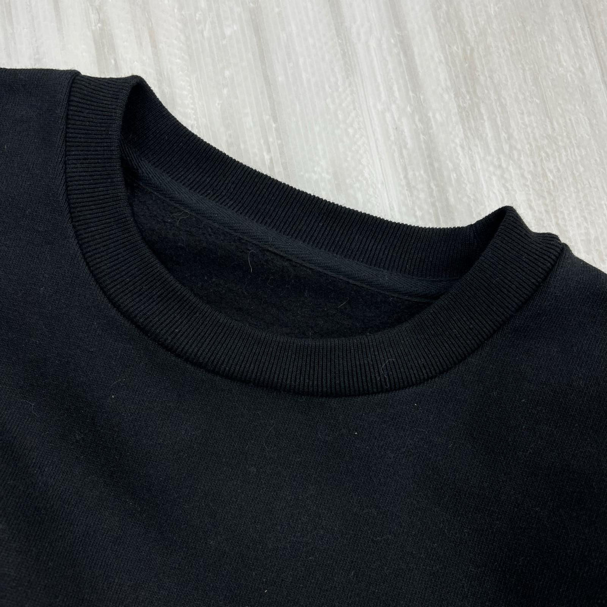 スウェット 700fill Embroidered Small Payment Crew ブラック