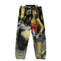 パンツ Lady Pink Sweatpant/XL/総柄 ブラック
