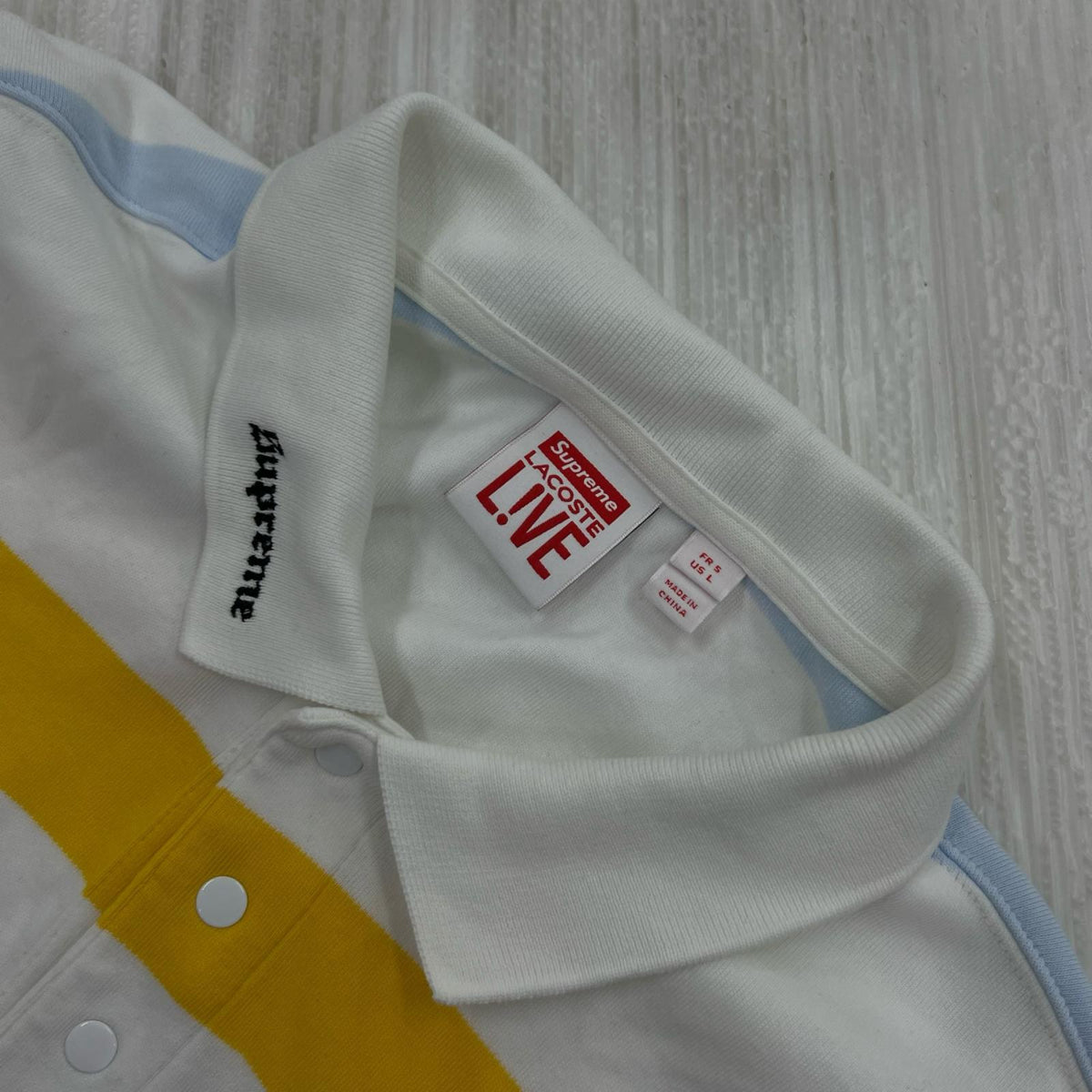 ポロシャツ lacoste　ﾎﾞｰﾀﾞｰ L マルチカラー